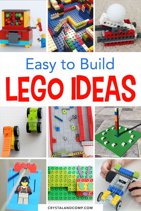 Lego Hacks, Lego Crafts, Used Legos, Kids Sensory Play, Lego Challenge, Lego Diy, Lego Activities, Educational Play, Lego Craft