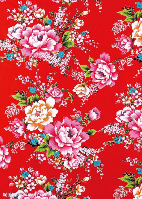 Chinese floral design Lemon Background, Shabby Chic Wallpaper, Textile Pattern Design, Baby Wrap, Traditional Pattern, Printed Backgrounds, Red Wallpaper, Arte Floral, Decoupage Paper