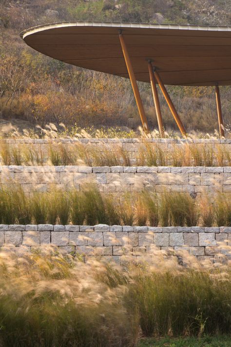 Bohlin Cywinski Jackson, Visitors Center, Nature Architecture, Landscape Architecture Design, Shade Structure, Landscape Materials, Visitor Center, Landscape Projects, Landscape Walls