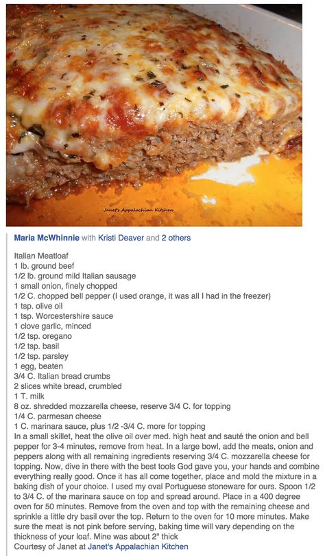 Easy Italian Meatloaf, Hamburger Meat Recipes Easy, Italian Meatloaf Recipes, Healthy Ground Beef Recipes, Meatloaf Casserole, Italian Meatloaf, Healthy Ground Beef, Good Meatloaf Recipe, Ground Meat Recipes