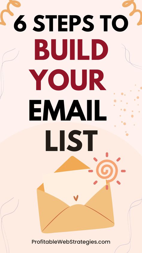 How to build an email list in 6 steps. Building a list is the most important things you can do to make money blogging. Learn how to set up an email list, automate your email marketing, and explode your sales. The big benefit of having a list is that you'll have many opportunities to make repeat sales. Instagram Manager, Email Marketing Business, Marketing Websites, Referral Marketing, Email Blast, Airbnb Promotion, Business Strategies, Business Launch, Bulk Email