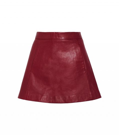 GANNI Leather Mini Skirt California Wardrobe, Short Red Skirt, Red Leather Mini Skirt, Short Leather Skirt, Skirt Png, Mini Leather Skirt, Red Leather Skirt, Short Leather Skirts, Leather Miniskirt