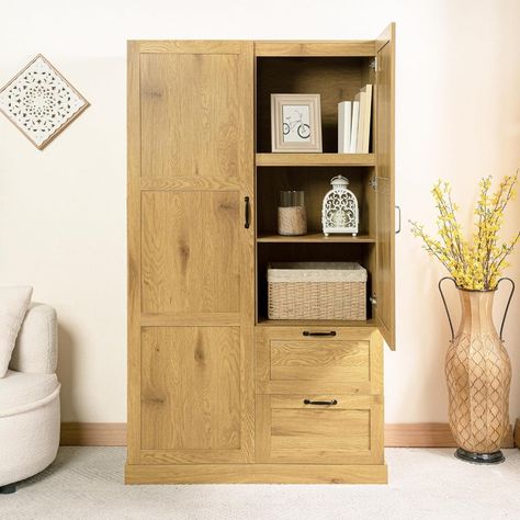 39” Extra Wide Multipurpose Bedroom Storage Cabinet, 71” Tall Pantry Storage Cabinet with Drawers & Multipurpose Bedroom, Bedroom Storage Cabinet, Bedroom Storage Cabinets, Cabinet With Drawers, Storage Cabinet With Drawers, Pantry Storage Cabinet, Pantry Storage, Cabinet Drawers, Bedroom Storage