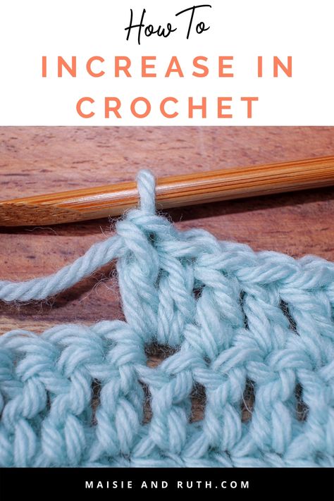 Crochet Increases Increase In Crochet, Crocheting Tutorials, Crochet Help, Crochet Increase, Easy Beginner Crochet Patterns, Learn Crochet, Crochet Beginner, Double Crochet Decrease, Crochet Classes