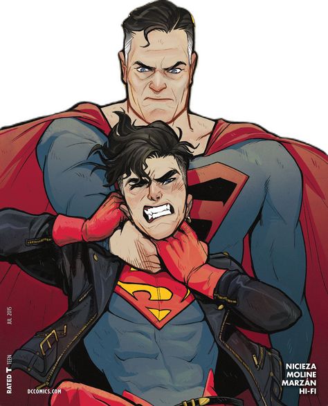 Konner Kent, Connor Kent, Dc Comics Funny, Conner Kent, Jon Kent, Super Boy, Pop Illustration, Superman Family, Super Family