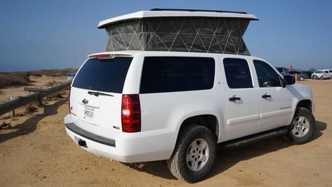 Suburban Overland, Suburban Camper, Tahoe Camping, Removable Bed, Van Road Trip, Pop Top Camper, Camper For Sale, Off The Grid Living, Suv Camper