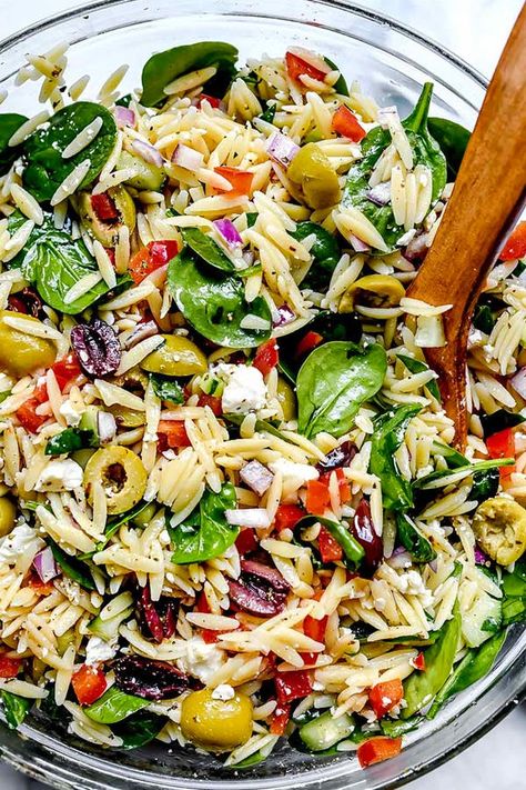 The 35 Best Side Dishes to Serve with Lamb #purewow #vegetable #meat #food #cooking #dinner #side dish #recipe Lamb Side Dishes, Mediterranean Orzo Salad, Mediterranean Orzo, Orzo Salad Recipes, Bbq Salads, Spring Salad Recipes, Pastas Recipes, Pasta Alfredo, Lentil Dishes