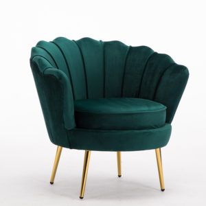 Emerald Green Velvet Chair, Velvet Barrel Chair, Green Velvet Chair, Sofa Santai, Feature Chair, Teal Velvet, Wingback Armchair, Accent Arm Chairs, Velvet Chair