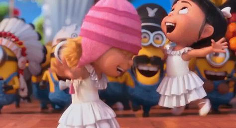 happy animated GIF Despicable Me Gif, Excited Gif, Agnes Despicable Me, Happy Minions, Despicable Me 2, Happy Gif, Happy Quotes Positive, Minions Despicable Me, Disney Gif