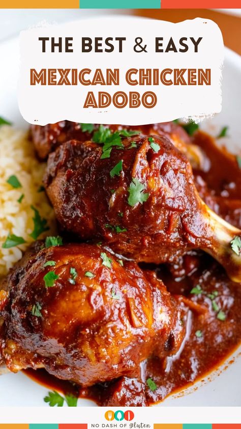 Mexican Chicken Adobo Adobo Chicken Mexican, Adobe Chicken, Rice Tortillas, Best Spaghetti Recipe, Szechuan Chicken, Chicken Adobo, Adobo Seasoning, Dessert Smoothie, Adobo Chicken