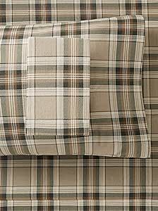 Eddie Bauer - Twin Sheet Set, Warm Breathable Cotton Flannel Bedding with Deep Pockets, Brushed for Extra Softness, Cozy Home Decor, Oeko-Tex Certified (Edgewood Plaid, Twin) Cozy Sheets, Boyfriend Core, Flannel Bedding, Cozy Minimalist, Furniture Design Living Room, Camper Remodel, Sheet Sets Full, Twin Sheets, Twin Sheet Sets