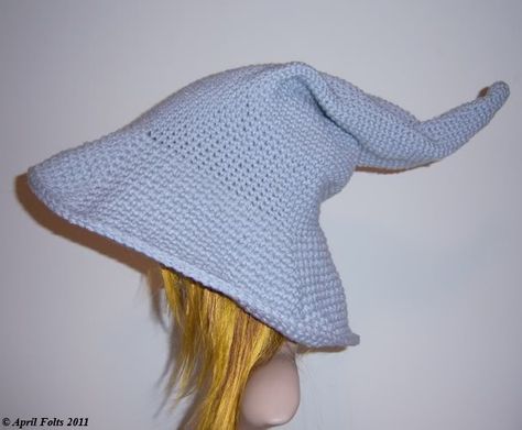 April Draven: Grey Wizard Hat Hoods Knitted, Wizard Hat Pattern, Wizard Hats, Purim Costumes, Patterns Halloween, Crochet Stuffies, Awesome Crochet, Crochet Costumes, Wizard Hat