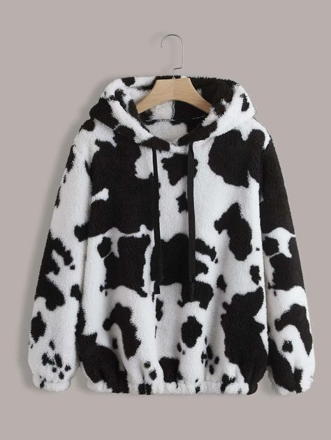 Cow Hoodie, Flannel Hoodie, Fur Hood Jacket, Casual Vest, Cow Pattern, Warm Coat, Cow Print, Casual Jacket, Amazing Products