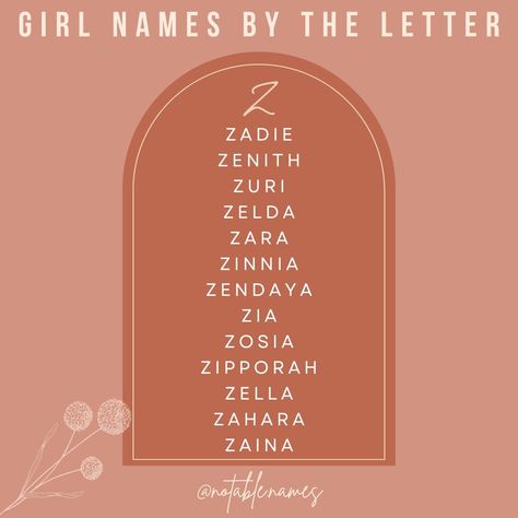 This post is brought to you by the letter Z. As well as my blood sweat and tears. I love a Z name for girls, it feels equal parts sophisticated and mysterious, a dangerously delicious combination. There are so many beautiful names on this list, so I hope you fall in love with at least one of them. And if not, let me know what Z name has captured your heart! #names #girlnames #babynames #babynameinspo #babynameideas #babygirlnames #babynameinspiration #babynamesuggestions Z Names, Z Baby Names, Beautiful Names, Name Suggestions, Name Inspiration, Blood Sweat And Tears, Letter Z, Unique Names, Chicken Nuggets