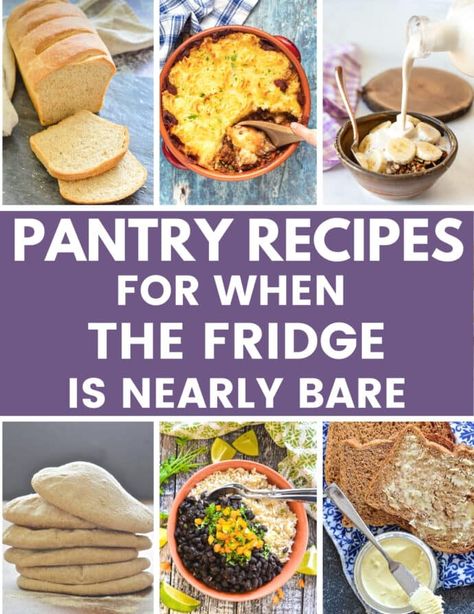 Survival Recipes, Filling Meals, Staple Recipes, Veggie Mains, Pantry Meals, Frugal Cooking, Pantry Recipes, Healthy Eating Meal Plan, Healthy Pantry