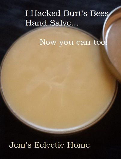 I Hacked Burt’s Bees Hand Salve…now you can too.   A DIY recipe for Burt's Bees Hand Salve Salve Recipes, Hand Salve, Diy Lotion, Healing Salves, Bath And Body Products, Wine Bottle Diy Crafts, Diy Body, Diy Health, Lotion Bars