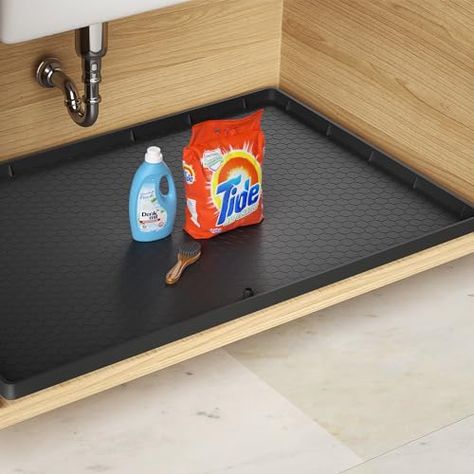 Under Sink Mat, Sink Mats, Under Sink Organization, Sink Organizer, Kitchen Cabinets In Bathroom, Under Sink, Store Organization, Cabinets Organization, Bathroom Cabinets