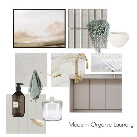 Organic Laundry Room, Small Laundry Ideas, Laundry Interior Design, Laundry Interior, Style Sourcebook, White Laundry Rooms, Laundry Ideas, Design Mood Board, White Laundry