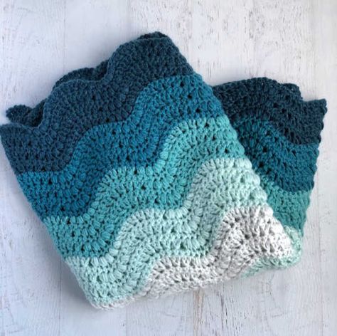 Crochet Waves, Waves Crochet, Free Baby Blanket Patterns, Baby Afghan Crochet Patterns, Crochet Baby Blanket Pattern, Easy Crochet Baby Blanket, Baby Afghan, Easy Crochet Baby, Baby Afghan Crochet