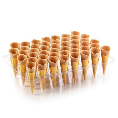 Mini Waffle Cones, Great Amazon Finds, Cheese Mousse, Mini Cones, Fruit Compote, Party Food Buffet, Family Feast, Waffle Cones, Buffet Food