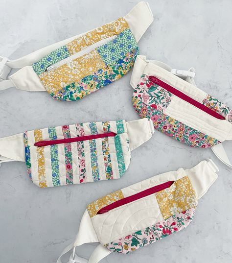 Free Flat Pack Pattern with Hand Remade Co. – Riley Blake Designs Free Fanny Pack Pattern, Fanny Pack Sewing Pattern, Belt Bag Pattern, Quilted Bag Patterns, Fanny Pack Pattern, Bag Pattern Free, Small Sewing Projects, Bag Patterns To Sew, Sewing Projects For Beginners