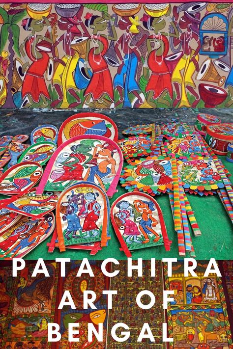 West Bengal Aesthetic, West Bengal Culture, Bengali Art Culture, Bengal Patachitra, Bangladesh Culture, Bangladeshi Art, Kolkata Painting, Rickshaw Paint, Cheriyal Paintings