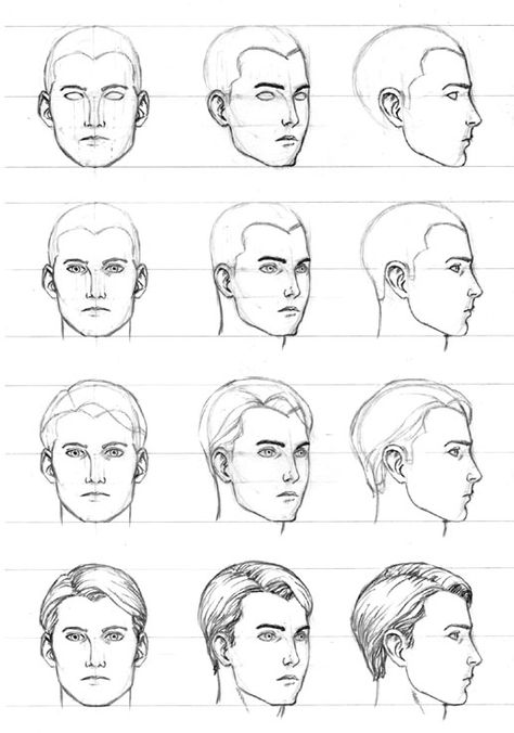 How to Draw a Face - 25 Step by Step Drawings and Video Tutorials | Read full article: http://webneel.com/how-draw-faces-drawings | more http://webneel.com/drawings | Follow us www.pinterest.com/webneel Draw A Face, 얼굴 드로잉, 얼굴 그리기, Art Instructions, Head Shapes, Drawing Lessons, Zentangle Patterns, Step By Step Drawing, Drawing Tips