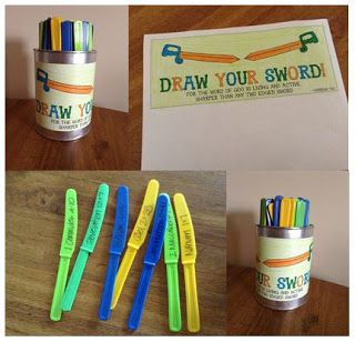 Draw Your Sword game to familiarize kids with Bible and help with Scripture memorization. From Look to Him and be Radiant's Armor of God lessons Armor Of God Lesson, Scripture Mastery, Sunday School Games, Church Games, Scripture Memorization, Youth Games, Bible Study For Kids, Bible Games, Church Activities