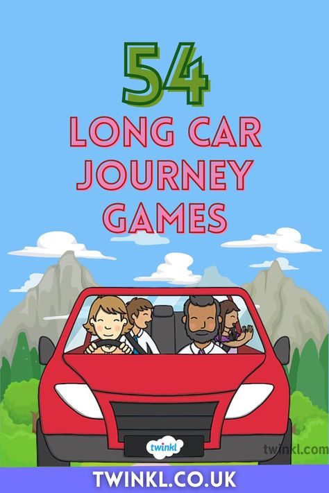 54 Long Car Journey Games Long Car Journey, Travel Games For Kids, Activity Ideas For Kids, Car Games For Kids, Car Journey, Car Activities, Kids Watch, Kids Pages, Long Journey