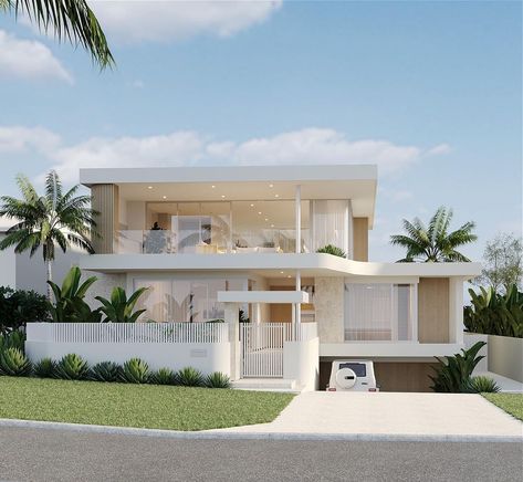 Can’t wait for this home on the coast to kick off soon. | Instagram Modern Coastal Home Exterior, Modern Beach House Exterior, Beach Modern House, House Near Beach, Coastal Home Exterior, Beachy House, Beach Houses Architecture, Beach House Modern, Modern Coastal Home