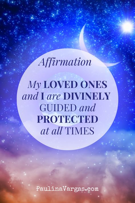 Daily affirmation for you and your loved ones: My loved ones and I are divinely guided and protected at all times 🙏🏼 Thank you Universe for your protection, your blessings and your guidance.  I love you.   #spiritualityquotes #soulfulquotes #lawofattraction #thelaw #newthought #loa #affirmations #affirmationforprotection #dailyaffirmation Protection Affirmation, Divinely Guided And Protected, I Am Divinely Guided And Protected, Trust Universe Affirmations, Affirmation Abundance, Abraham Hicks Affirmations Gratitude, Thanking The Universe Affirmation, Divine Guidance Affirmations, Transformation Quotes