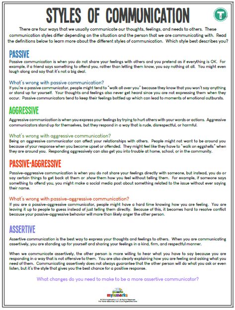 Communication Worksheets For Teenagers Communication Skills Activities, Adolescent Therapy, Group Therapy Activities, Communication Activities, Assertive Communication, Mental Health Activities, Effective Communication Skills, School Social Work, Therapeutic Activities