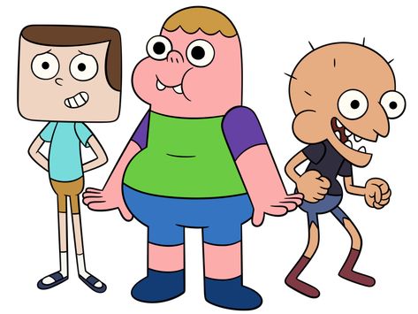 Clarence trio of characters Clarence Characters, Clarence Show, Clarence Cartoon Network, Hulk Character, Show Characters, Cartoon Network Characters, Character Types, Horror Music, Kids Tv