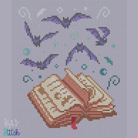 Summon your very own bats with this design!

#bats #batcrossstitch #crossstitch #crossstitchpattern #batpixelart #batart #xstitchpattern #witchcraft #stitchcraft #gothiccrossstitch #magiccrossstitch #summonerart #alchemyart #witchcrossstitch #etsyseller #ancienttome #gradientart #pixelart Bat Pixel Art, Witch Pixel Art, Bat Cross Stitch, Witch Cross Stitch, Alchemy Art, Bat Art, Xstitch Patterns, Pixel Art Pattern, Cross Stitches