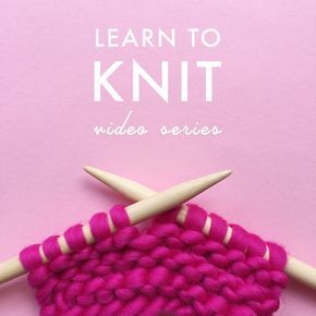 Learn how to knit from start to finish! In this easy to understand, beginner knitting video series, Brett Bara demonstrates how to cast on, knit, purl, and cast off. Learn to make your first knitted projects! Knit Beginner, Cast On Knitting, Learn To Knit, Beginner Knitting, Easy Knitting Projects, Knitting Basics, Beginner Knitting Patterns, Beginner Knitting Projects, Knitting Blogs