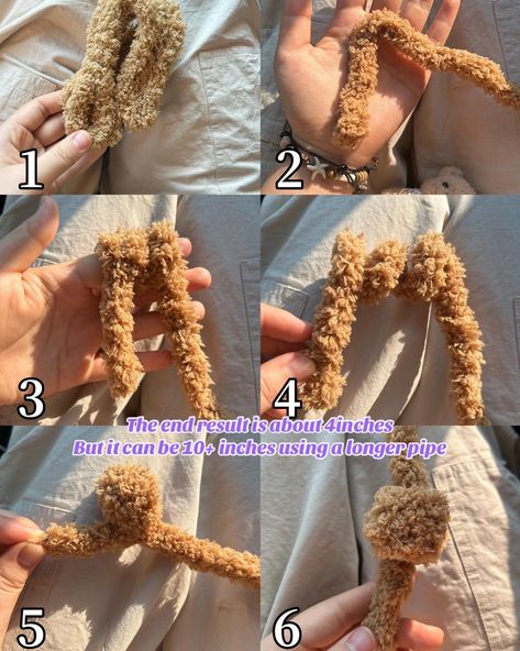 Easy pipe cleaner teddy bear to make at home - a tutorial #carousel #tutorial #pipecleaners Pipe Cleaner Teddy Bear, Pipe Cleaner Animals, Long Pipe, Paper Toys Template, Pipe Cleaner Crafts, Art & Craft Kit, Diy Crafts To Do, Craft Tutorial, Paper Toys