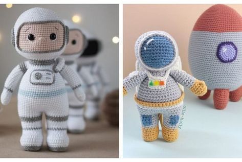 Astronaut Amigurumi, Human Doll, Pattern Free, Amigurumi Crochet, Fun Projects, Crochet Amigurumi, Plush Toy, Free Crochet Pattern, Crochet Pattern