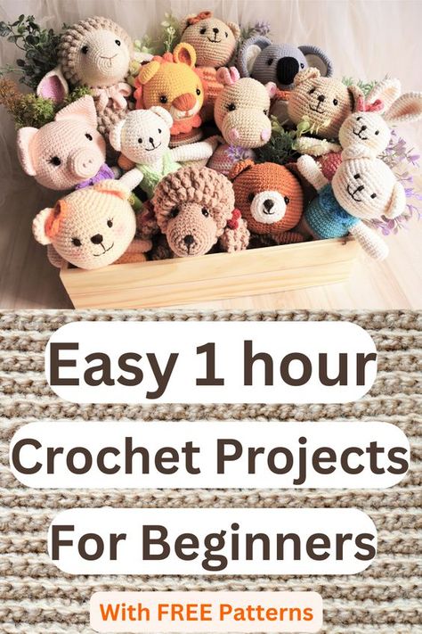 Crochet amigurumi Crochet Patterns For Kids To Make, Crochet Gifts For Babies, Quick Crochet Patterns For Beginners, Beginner Amigurumi Easy, Crochet Gift For Kids, Easy Animal Crochet Patterns Free, Quick Crochet Baby Gifts, Amiguri Crochet Free Pattern Easy, Crochet For Kids Beginner