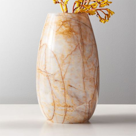 Modern Vases: White Vases, Glass Vases, Marble Vases & More | CB2 Black And White Vase, Golden Marble, Brown Vase, Striped Vase, Geometric Vases, Marble Vase, Blue Glass Vase, Red Vases, Silver Vase