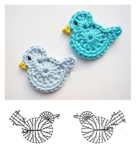 Projek Menjahit, Crochet Applique Patterns Free, Crochet Bookmark, Crochet Earrings Pattern, Crochet Birds, Pola Amigurumi, Crochet Hair Accessories, Crochet Butterfly, Crochet Bookmarks