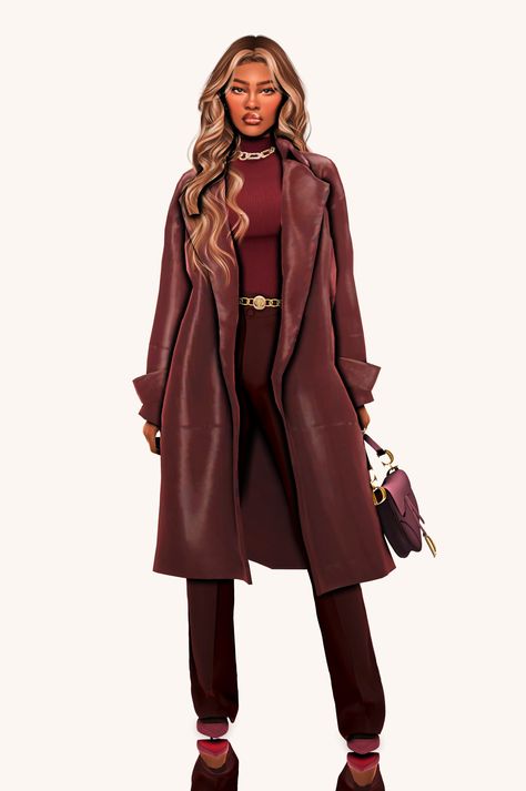 vanilla girl lookbook ♡ Sims4 Cc Turtleneck, Sims 4 Cc Leather Trench Coat, Coats Sims 4 Cc, Sims 4 Cc Fall Clothes Patreon, Ts4 Winter Clothes Cc, The Sims 4 Cc Fall Clothes, Sims 4 Blazer Accessory, Sims 4 Lookbooks Cc Winter, Sims 4 Professional Clothing