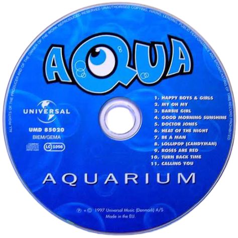 cd aqua Cover Cd, Happy Boy, Good Morning Sunshine, Barbie Girl, Lollipop, Red Roses, Good Morning, Cd