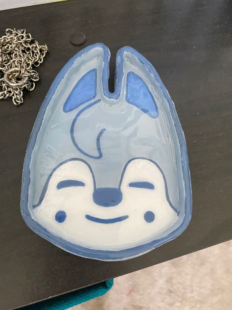 Stray Kids Clay Art, Clay Tray, Wolf Chan, Diy Pottery Painting, Kids Clay, Easter Egg Crafts, Clay Bowl, Egg Crafts, Diy Coasters