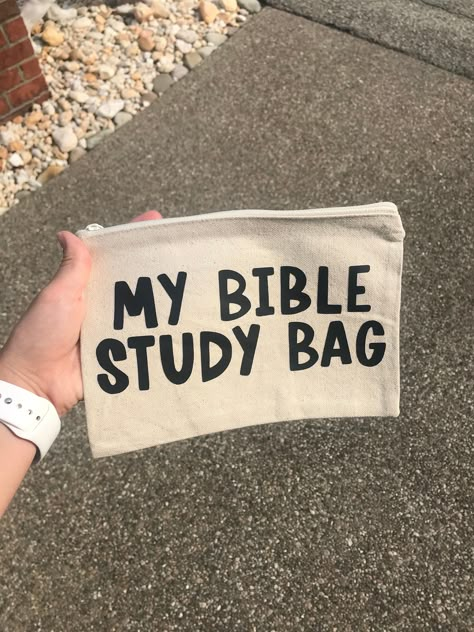 Bible Study Bag, Study Bag, Canvas Zipper Pouch, Best White Elephant Gifts, Bible Cases, My Bible, Bible Verse Gifts, Bible Notes, Bible Study Notes