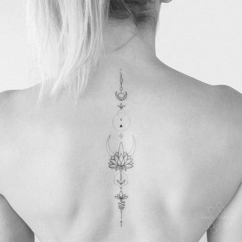 Top 104 Best Unalome Tattoo Ideas - [2020 Inspiration Guide] Unalome Tattoo Ideas, Design Tatuaje, Back Tattoo Women Spine, Simbolos Tattoo, Tato Jari, Girl Back Tattoos, Unalome Tattoo, Spine Tattoos For Women, Spine Tattoo