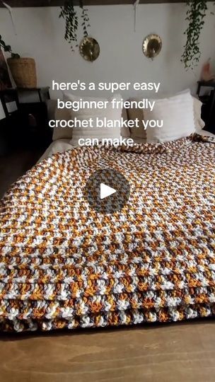 Bulky Yarn Crochet, Crochet Afgans, Winter Blankets, Bulky Yarn, Weighted Blanket, Granny Squares, Love Crochet, Learn To Crochet, Crochet For Beginners