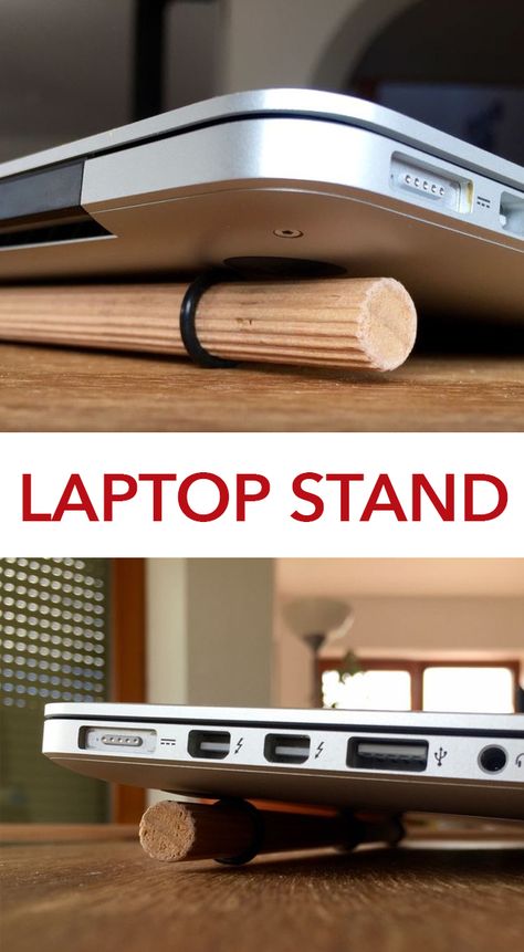 Make an easy stand for your laptop. Diy Laptop Cooling Stand, Diy Vertical Laptop Stand, Cnc Laptop Stand Design, Cnc Laptop Stand, Diy Laptop Stand, Laptop Stand Wood, Diy Furniture Repair, Editing Videos, Cooler Stand