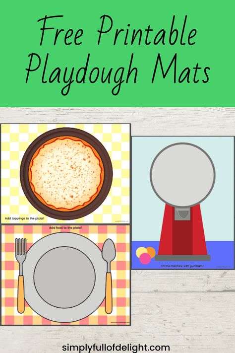 Printable Play Mat, Play Dough Center, Play Doh Activities, Playdoh Mats, Play Dough Mats, Dough Mats, Playdough Activities, Preschool Centers, Quiet Time Activities