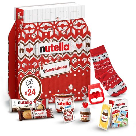 nutella Adventskalender 

eine Schokoladen-Adventskalender-Alternative mit 24 festlichen Leckereien und nutella Mini-Geschenken für Kinder und Erwachsene Mini Nutella, Nutella Inspired Recipes, Chocolate Advent Calendar, Toy Advent Calendar, Holiday Countdown, Advent Calenders, Happy Cards, Festive Treats, Candy Gifts