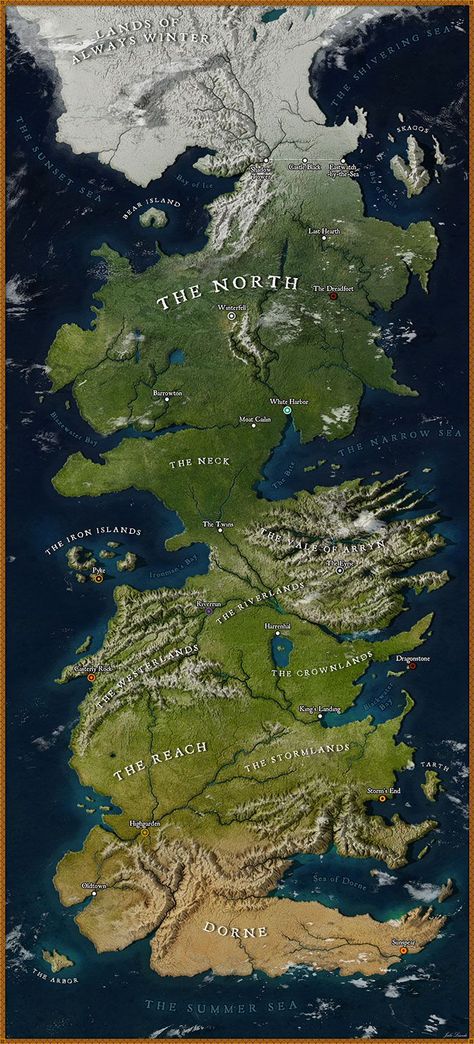 Brazilian GoT Fan Just Drew A Perfect Westeros Map So You Could Better Imagine Where Everything Is Game Of Thrones Westeros, Game Of Thrones Map, Westeros Map, Game Of Thrones Artwork, Fantasy World Map, Yoga Online, Rpg Map, Gra O Tron, Game Of Thrones Art